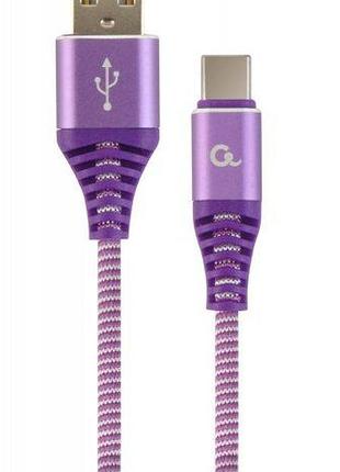 Кабель cablexpert cc-usb2b-amcm-2m-pw, usb 2.0 a-папа/type-c папа, 2,0м.