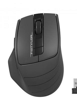 Мышь беспроводная a4tech fg30s (grey) fstyler, бесшумная, usb, цвет серый