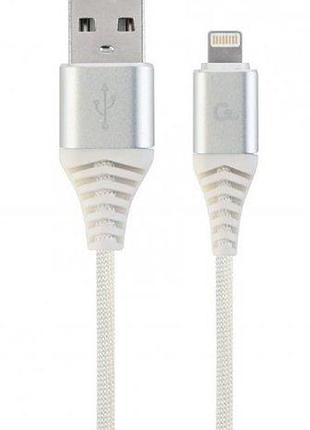 Кабель cablexpert cc-usb2b-amlm-1m-bw2, usb 2.0 а-папа/lightning, 1.0м.