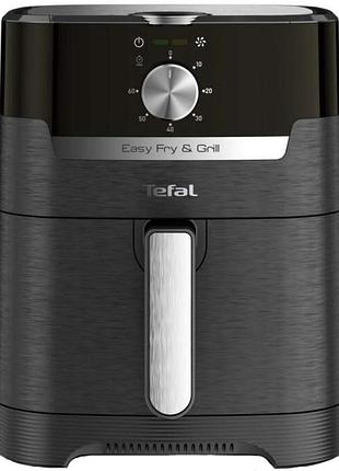 Мультипечь tefal ey501815 airfry&grill, 1550вт, чаша-4.2л, электронное управл., пластик, черный