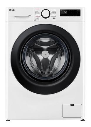 Стиральная машина lg f4y5es6w фронтальная, 11кг, 1400, a, 57см, дисплей, пар, инвертор, белый