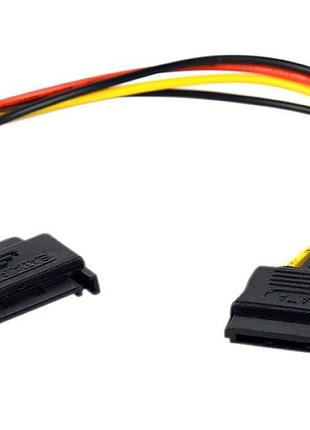Кабель cablexpert cc-satamf-01, подовжувач живлення sata, 0.3м.