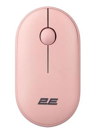 Мышь 2e 2e-mf300wpn mf300 silent, wl/bt, розовый