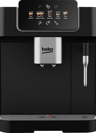 Кавомашина beko ceg7302b 2.0л, зерно, ручний капучинатор, авторецептів - 5, чорний