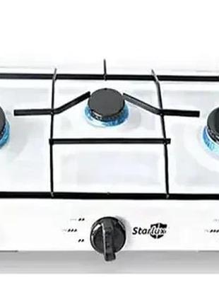 Газова плита дві конфорки starlux sgs 6003 (біла)