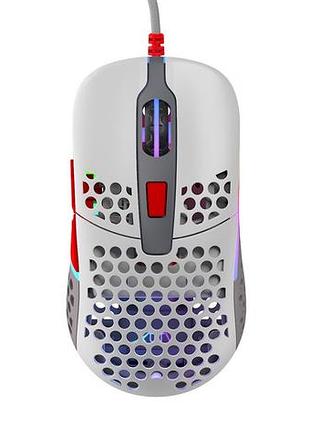 Мышь xtrfy m42, usb-a, rgb, retro