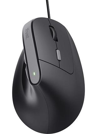Мышь trust 25144_trust bayo 2 ergonomic, usb-a, черный