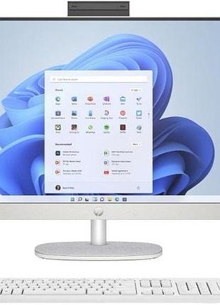 Пк моноблок hp a45e3ea all-in-one 27" fhd ips ag, intel u7-155u, 16gb, f512gb, uma, wifi, кл+м, dos, белый