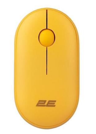 Мышь 2e 2e-mf300wyw mf300 silent, wl/bt, жёлтый