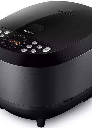 Мультиварка philips hd4713/41 all-in-one 980вт, чаша-5л, електр. керування , 60 авто. програм, пластик, чорний