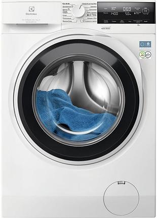 Пральна машина electrolux ew7f3494fqu фронтальна, 9кг, 1400, a, 60см, дисплей, пара, інвертор, universaldose, білий