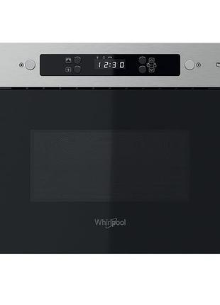 Микроволновая печь whirlpool mbna900x встраиваемая, 22л, электронное упр., 750вт, дисплей, нерж