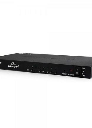 Розгалужувач hdmi сигналу cablexpert dsp-8ph4-03, на 8 порти hdmi v. 1.4b