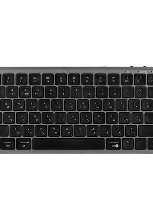 Клавиатура мембраная keychron b1p-k1-ua b1 pro, usb/wl/bt, space gray