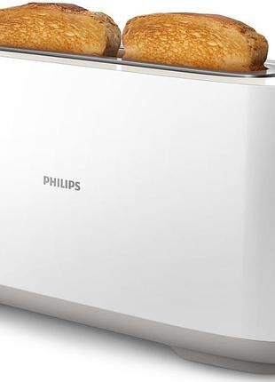 Тостер philips hd2590/00 daily collection 1000вт, 1 відділення, пластик, білий