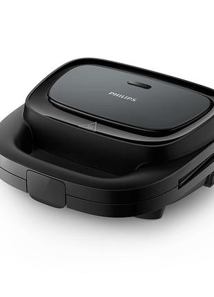 Вафельниця philips hd2332/90 series 3000 750вт, антипригарне покриття, корпус-пластик, чорний