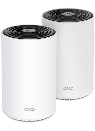 Система wifi-mesh tp-link deco px50 ax3000, 3xge lan/wan, 2 мод, powerline g1500