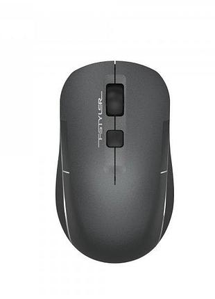 Мышь беспроводная a4tech fb26cs air2 (smoky grey) бесшумная fstyler, bt+rf (combo), 2000dpi, usb, встроенный аккумулятор,