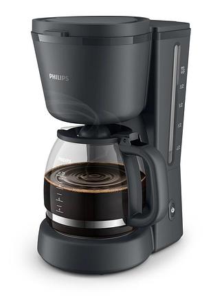 Кавоварка philips hd7430/90 крапельна essentials collection, 1.38л, мелена, підтримка температури, темно-сірий