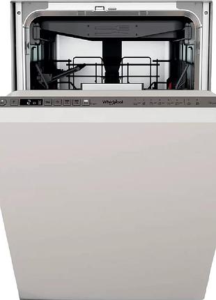 Посудомоечная машина whirlpool wsio3o34pfex встраиваемая, 10компл., a+++, 45см, дисплей, инвертор, 3я корзина, белый