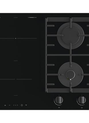 Варочная поверхность gorenje gci691bsc комбинированная (2 газ + 2 инд), 60см, черный
