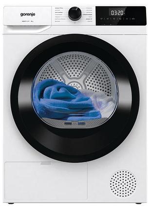Сушильна машина gorenje dhne82 тепловий насос, 8кг, а++, 60см, дисплей, білий