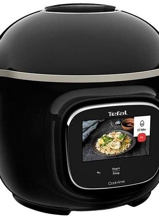 Мультиварка-скороварка tefal cy912830 cook4me touch, 1600вт, чаша-6л, сенсорное управл., 13 програм, металл/пластик, черный