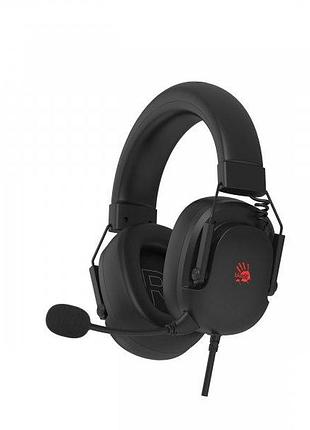 Гарнитура игровая bloody g585 (black), складная конструкция, 7.1 виртуальный звук, rgb подсветка, usb, цвет черный