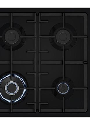 Варильна поверхня bosch pbh6c6k90r газова, 60см, чавун, wok,чорний