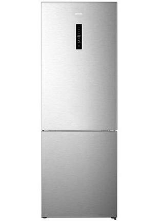 Холодильник с нижн. мороз. камерой gorenje nrk720eaxl4, высота - 200см, глубина- 70 см. 347(109)л, а++, nf, дисплей, 10 кг/24