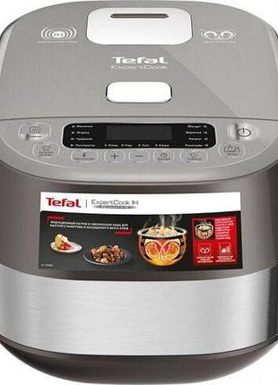 Мультиварка tefal rk802b34 expert cook induction, 1200вт, чаша-5л, электронное управл., пластик, серый