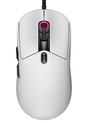 Мышь компьютерная игровая cougar minos neo white, 6200 dpi, 220 ips, сенсор pixart 3327, белая