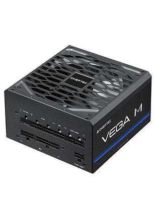 Блок питания chieftec vega m (750w), >90%, 80+ gold, 135мм fdb, 1xmb 24pin(20+4), 2xcpu 8pin(4+4), 3xmolex, 6xsata, 4xpcie