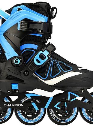 Ролики micro champion blue-black розмір 37-40