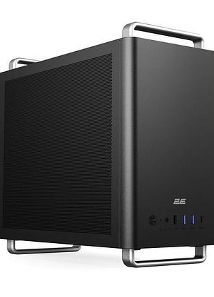 Корпус 2e 2e-v300b-mh credo mesh v300b-mh без бп, 2xusb3.0, 1х usb 2.0, 1xusb type-c, 1x90мм, vga 310мм, matx, чёрный