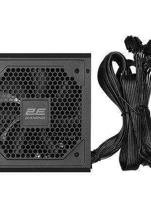 Блок питания 2e gaming solid power pro atx3.1 gen5.0 (750w), >85%, 80+ bronze, 120мм, 1xmb 24pin(20+4), 2xcpu 8pin(4+4), 3xmolex,