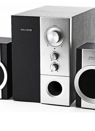 Акустическая система microlab m-590 2.1, 14w, mini-jack,черный