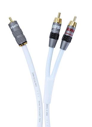 Сабвуферный кабель supra y-link 1rca-2rca blue 2m