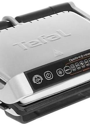 Гриль tefal gc706d34 притискний optigrill+ initial 2000вт, темп. режимів-5, знімні пластини, метал