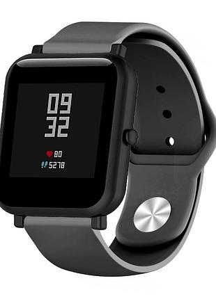Силиконовый ремешок sport nike youth для xiaomi amazfit bip / lite / 20 мм черный 1891p