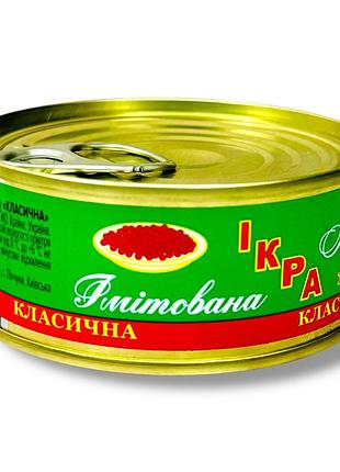 Икра красная лососевая 100 грамм жб классическая (имитация) "100%икорно"