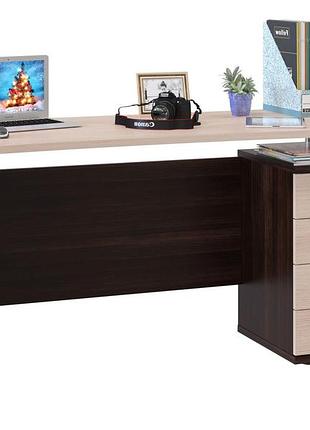 Комп'ютерний стіл xdesk-105 темний венге і молочний