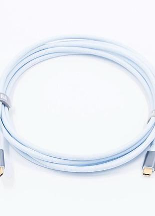 Usb кабель supra usb 3.2 c-c blue 3m