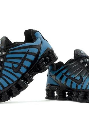 N*ke shox tl black blue 8