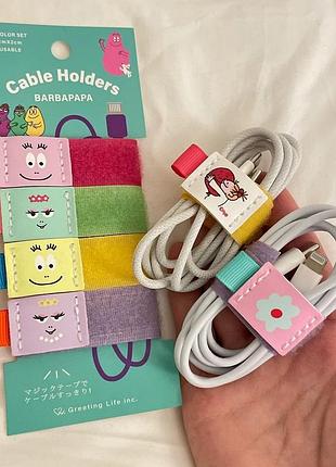 Набір тримачів для кабелів (cable holders) з посмішками