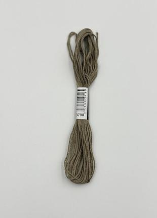Нитки муліне 3790 бежево-коричневий - нейтральний для вишивання