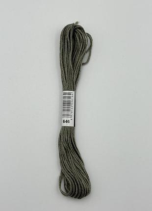 Нитки муліне 646 beaver gray для вишивання