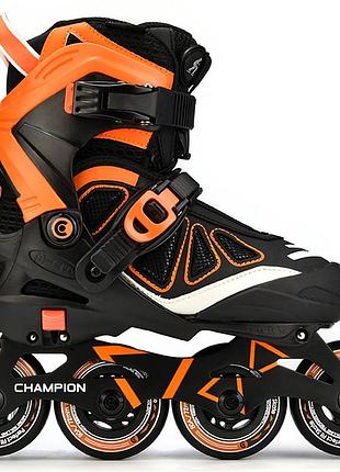 Ролики micro champion orange-black розмір 33-36