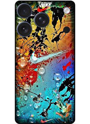 Силіконовий чохол бампер для iphone 17 pro max з малюнком nike найк