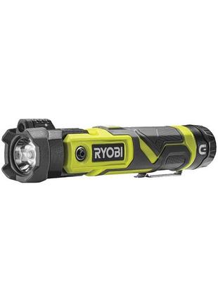 Фонарь ручной аккумуляторный ryobi 5133006131 usb lithium rlp4-120g 4в 2а·ч 640лм 3 функции освещения поворотная головка магнит